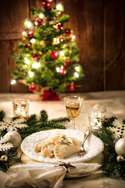 Παραδοσιακά Χριστούγεννα pierogi — Φωτογραφία Αρχείου