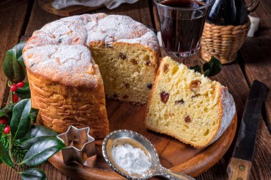 Taze ve lezzetli panettone, geleneksel Noel tedavi 
