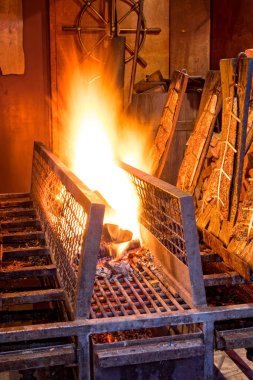 Yavaş pişirilmiş açık alev somon