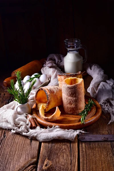 Кураж Вкусный Домашний Пирог Традиционная Венгерская Выпечка — стоковое фото