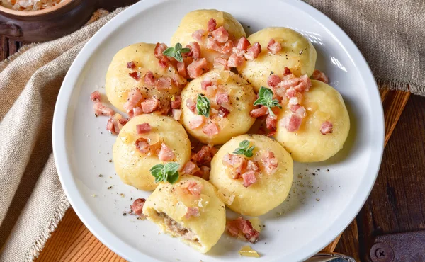 Delicioso Caseiro Pyzy Bolinho Tradicional Polonês — Fotografia de Stock