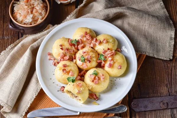 Delicioso Caseiro Pyzy Bolinho Tradicional Polonês — Fotografia de Stock