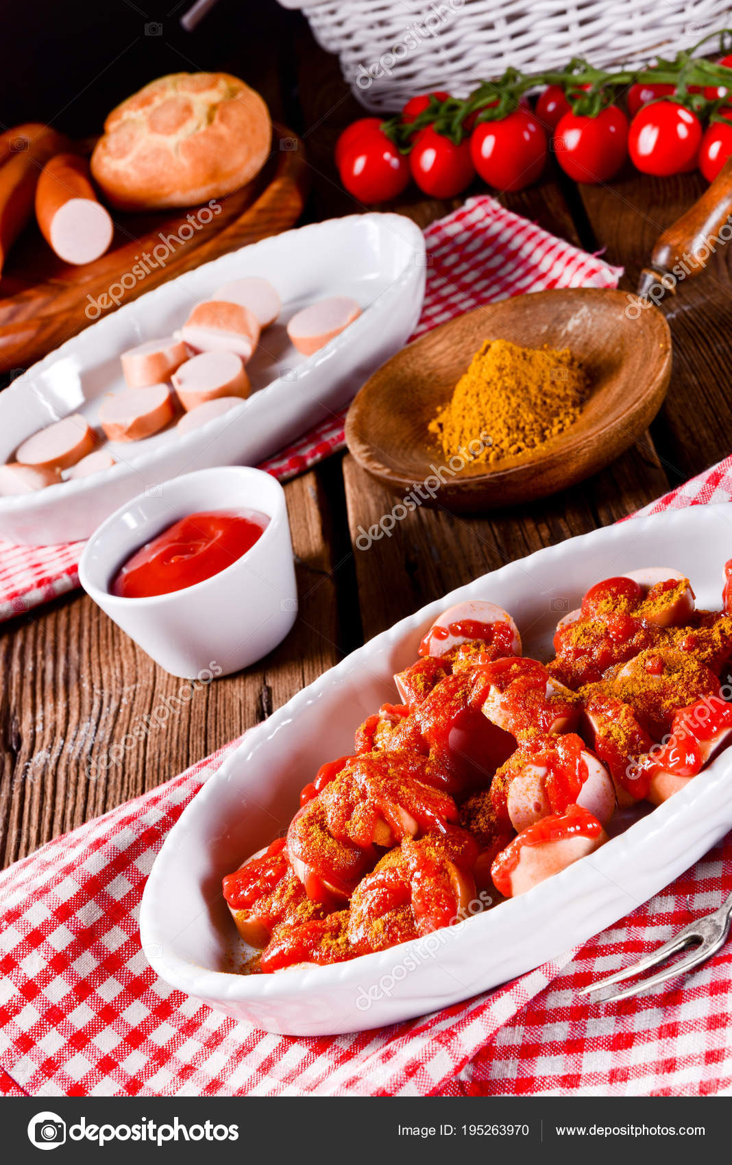 Frische und schmackhafte Wurst-Currysauce