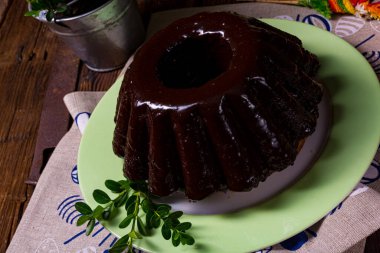 Lezzetli Polonya çikolatalı keki.