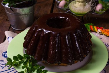 Lezzetli Polonya çikolatalı keki.