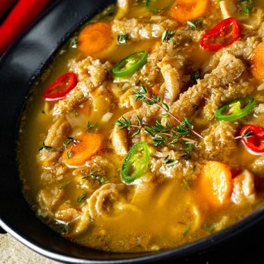 Flaczki - tripe soup the Polish way