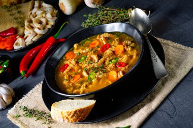 Flaczki - tripe soup the Polish way