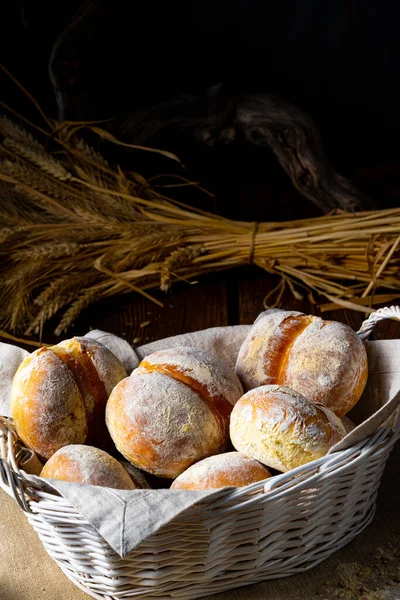 Rollos Trigo Caseros Para Desayuno — Foto de Stock