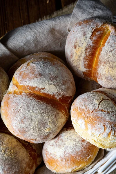 Rollos Trigo Caseros Para Desayuno —  Fotos de Stock