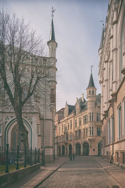 Persekutuan Bangunan di Riga — Stok Foto