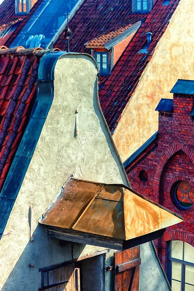 Blick auf die Dächer der Riga — Stockfoto