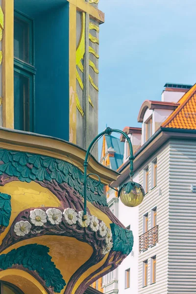 As fachadas históricas de casas em Old Riga — Fotografia de Stock