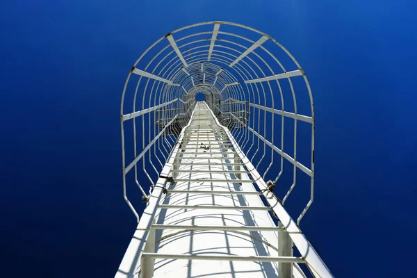 Staircase in blue sky — Stock Photo, Image