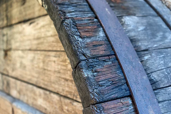 Конец деревянных стволов — стоковое фото