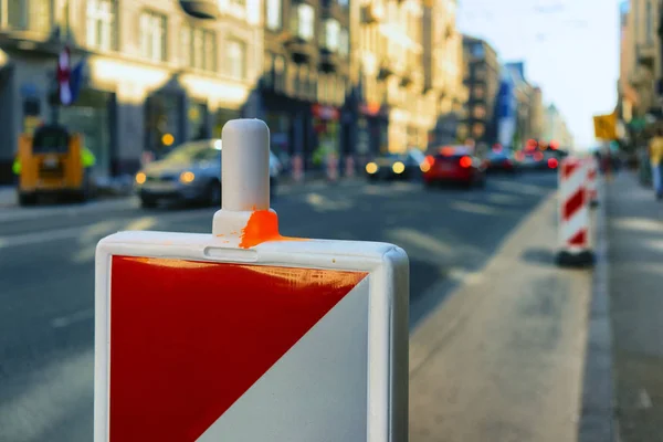 Reparatie op de stad straat — Stockfoto