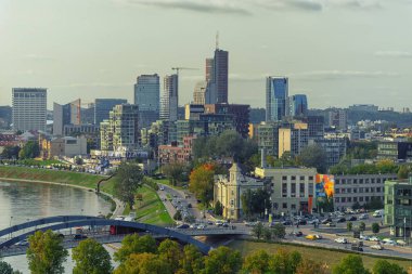 Vilnius yeşil Bridge'de