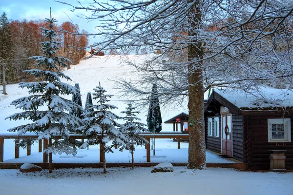 Un luogo per vacanze invernali attive a Sigulda — Foto Stock