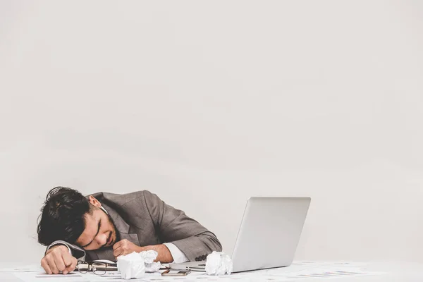 Tried overworked businessman — Stock Photo, Image
