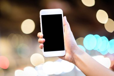 El tutma boş ekran smartphone