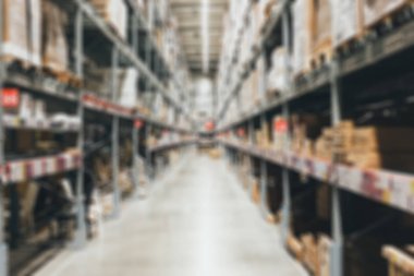 Ambar veya depo bulanık bbackground iç