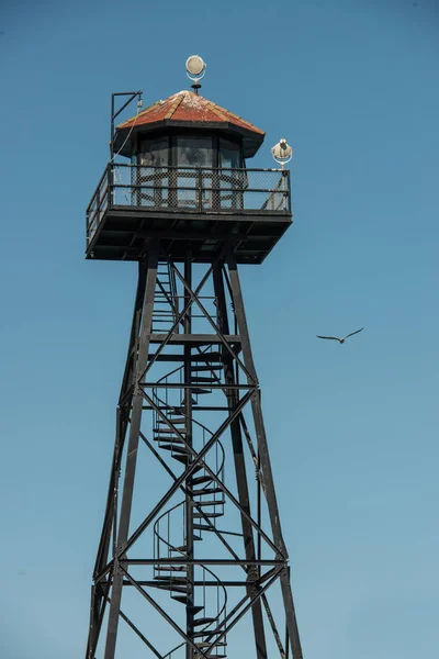 Πύργος Του Ρολογιού Φυλακές Αλκατράζ Στο Σαν Φρανσίσκο — Φωτογραφία Αρχείου