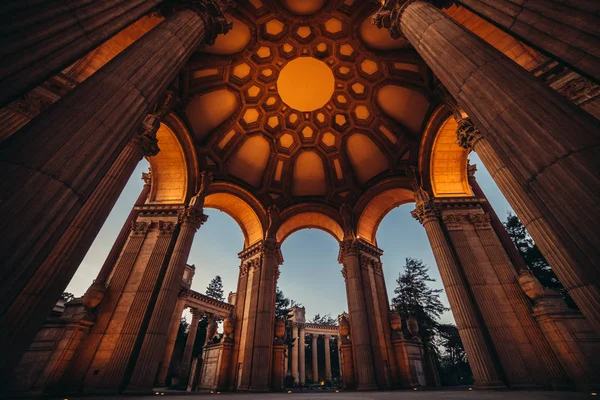 Architecture Palace Fine Arts Twilight San Francisco — Stock Photo, Image