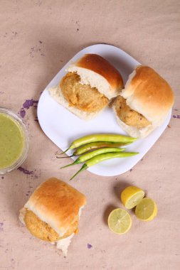 Hint özel geleneksel kızarmış yemek vada pav