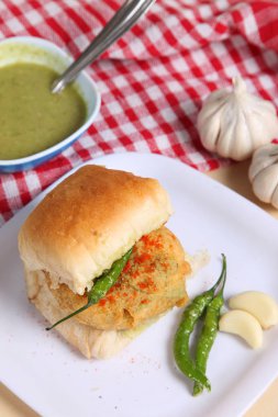 Hint özel geleneksel kızarmış yemek vada pav