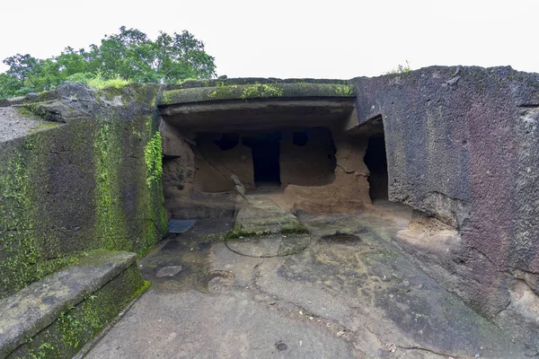 Kanheri Jaskinia Miasto Mumbai Stan Maharashtra Indiach Jest Starożytne Zabytki — Zdjęcie stockowe