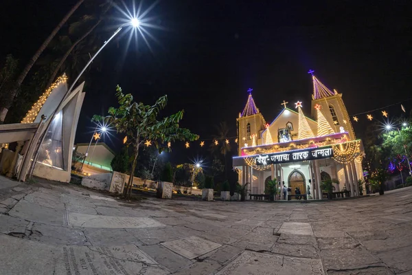 Mumbai Maharashtra Indien December 2019 Francis Xaviers Kyrka Jul Giriz — Stockfoto