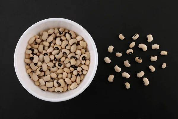 Bermata Hitam Beans Hitam Latar Belakang Memiliki Aroma Yang Baik — Stok Foto