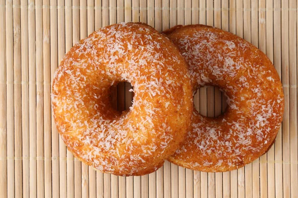 Polish Donut Traditional Sweet Donuts Black Background Delicious Unhealthy Food — Stock Photo, Image