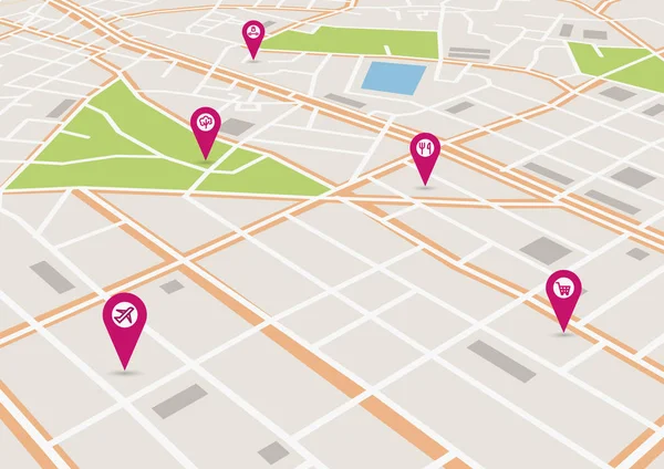 vektör şehir haritası