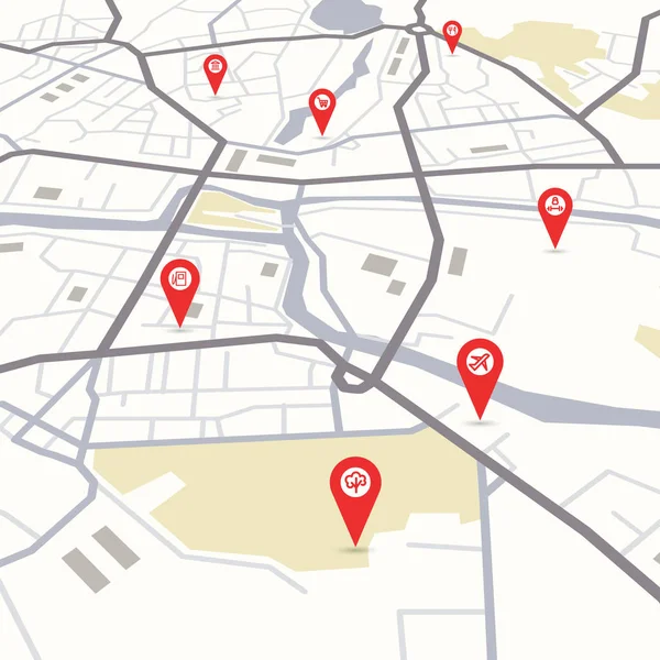 vektör şehir haritası