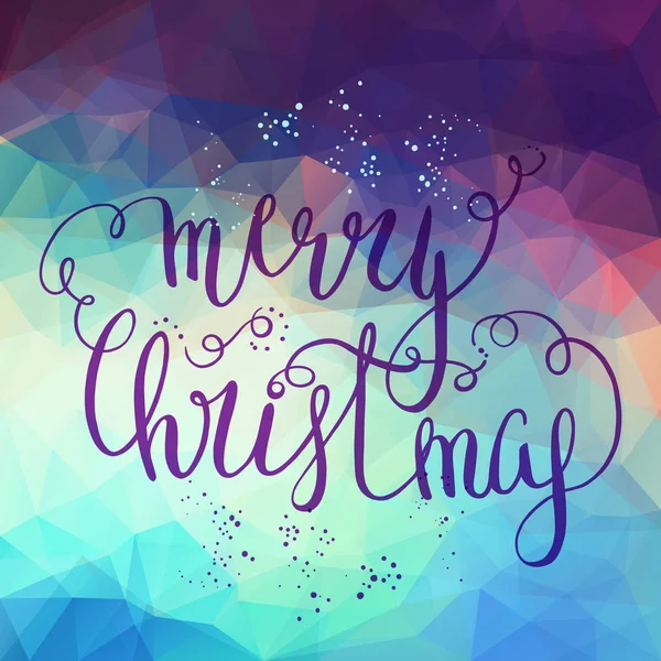 Joyeux Noël Lettrage Carte postale — Image vectorielle