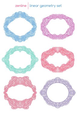 Vektör Lineer soyut Amblemler