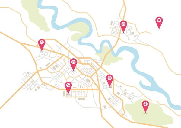 vektör şehir haritası