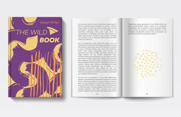 Modelo de design de livro —  Vetores de Stock