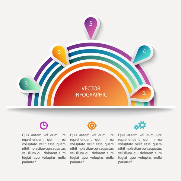 Geometrisches infografisches Konzept — Stockvektor