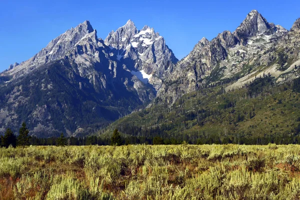 Belos Picos Grand Teton National Park Localizado Noroeste Wyoming — Fotografia de Stock