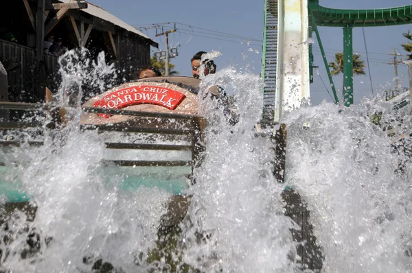 Santa Cruz Beach Boardwalk Santa Cruz California Usa Loggers Wraak — Stockfoto