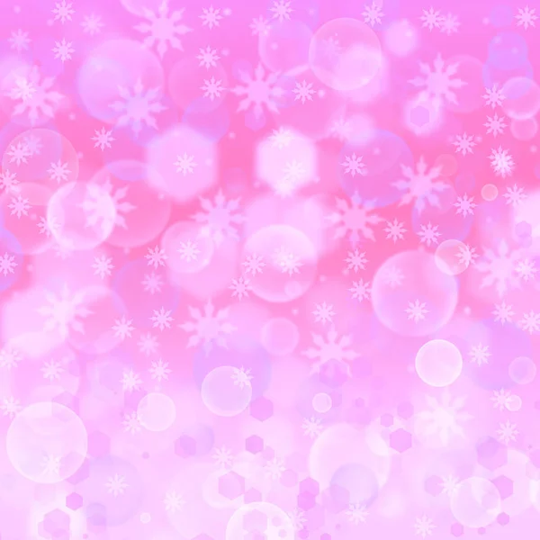 Weihnachten Abstrakten Hintergrund Mit Bokeh Schneeflocken Kugeln Weihnachten Und Neujahr — Stockfoto