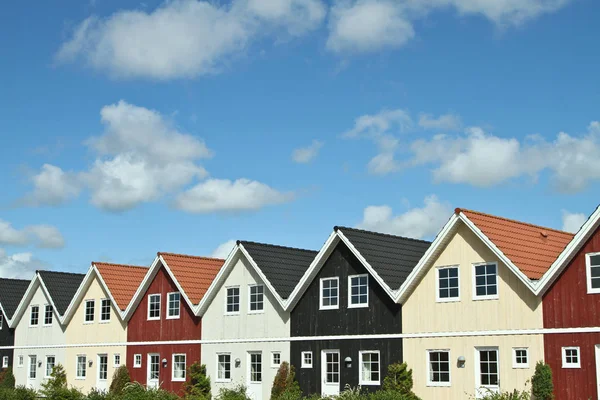 Row of houses in village — Stock Photo, Image