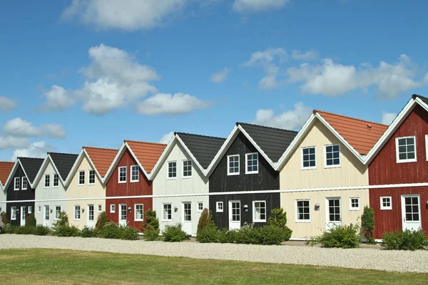 Row of houses in village — Stock Photo, Image