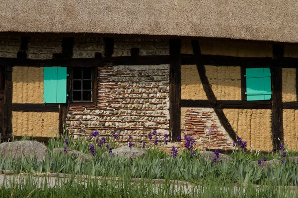 Wall details in Alsace — Stock Photo, Image