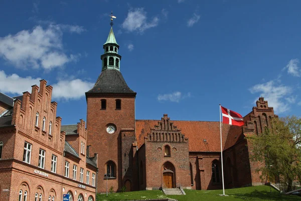 Vista Svenborg Ilha Fyn Dinamarca — Fotografia de Stock