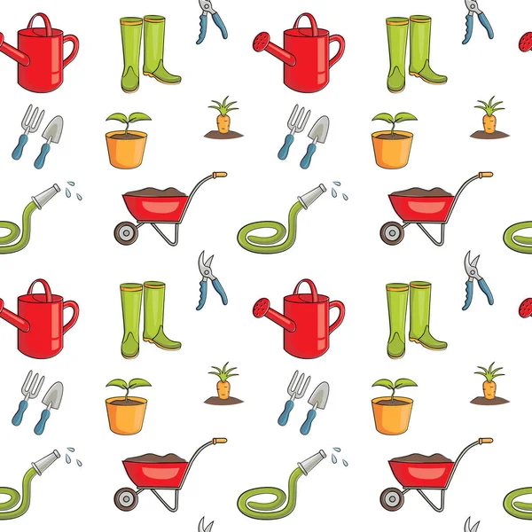 Vektör seamless modeli Bahçe