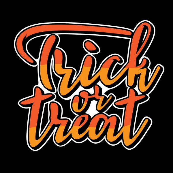 Trick or treat bokstäver till Halloweenfest — Stock vektor