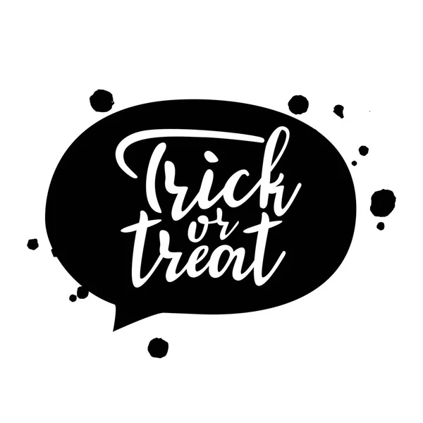 Trick ou traiter lettrage pour fête d'Halloween — Image vectorielle