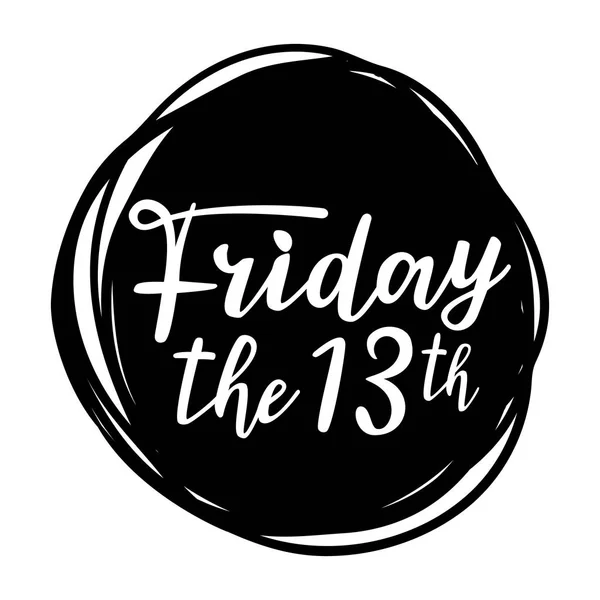 Friday the 13th. — Stock Vector
